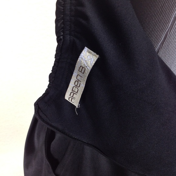 Arden B Black Satin Strapless Mini Dress - Picture 5 of 8